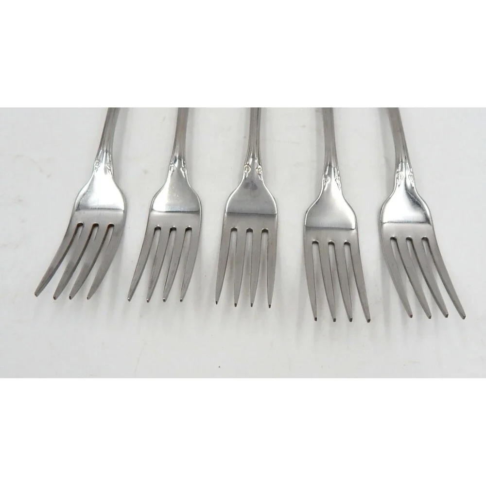 Oneida SSS Celebrity Dinner Place Entree Fork Stainless Flatware S/5 Replacement